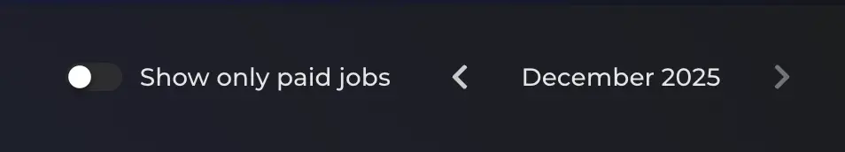 Cost Profiler filters and navigation